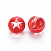 1-Hole Transparent Acrylic Buttons TACR-S154-51B-2