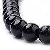 Natural Obsidian Beads Strands G-S259-33-8mm-3