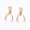 Ion Plating(IP) 304 Stainless Steel Pendant Pinch Bails STAS-E127-10G-1
