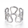 Tarnish Resistant 304 Stainless Steel Wide Band Rings RJEW-G081-29P-1