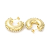 Rack Plating Brass Donut Stud Earrings EJEW-D073-06G-2