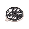 Alloy Enamel Pendants FIND-C015-02RG-3