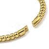 PVD Vacuum Plating 202 Stainless Steel Beaded Hinged Bangles for Women Men BJEW-M317-06C-G-3