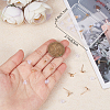 14Pcs Brass Star Stud Earring Findings KK-BBC0009-47-3