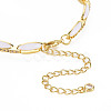 Brass Micro Pave Cubic Zirconia Link Chain Bracelet for Women BJEW-T020-05G-08-3