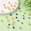 Square Brass Sew on Prong Settings X-KK-O084-05G-6x6mm-4