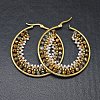304 Stainless Steel Hoop Earrings X-EJEW-O090-F05-2