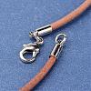 Leather Cord Necklace Making NJEW-JN01560-2