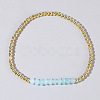 Colorful Mixed Brass Synthetic Gemstone Bead Copper Bracelet Women's Fashion Jewelry Wholesale RJ2833-3-1