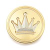 Golden Tone Wax Seal Brass Stamp Heads STAM-P002-01G-10-1