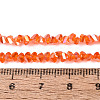Electroplate Transparent Glass Beads Strands EGLA-Q139-01A-A10-4