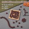 100Pcs Silicone Beads Round Rubber Bead 15MM Loose Spacer Beads for DIY Supplies Jewelry Keychain Making JX450A-2