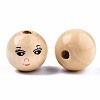 Unfinished Natural Wood Beads X-WOOD-T019-31-A-22mm-3