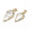 Natural Quartz Crystal Pendants G-Q490-A01-2