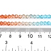 Gradient Color Baking Paint Glass Bead Strands X1-DGLA-A039-T4mm-A016-5