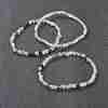 Natural Fluorite Beaded Stretch Bracelets BJEW-D446-A-38-1