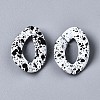 Spray Painted CCB Plastic Linking Rings CCB-Q091-018A-3