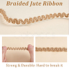 Braided Jute Ribbon OCOR-WH0079-21B-4