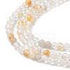Natural White Topaz Beads Strands G-RM250101-E9-4