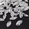 Cubic Zirconia Pointed Back Cabochons ZIRC-M003-6x3mm-007-1