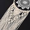 Flower Woven Net/Web Macrame Cotton Wall Hanging Decorations PW23021575079-4