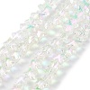 Electroplate Transparent Glass Beads EGLA-Z003-HR01-1