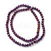 Electroplate Glass Beads Strands EGLA-K015-09E-2