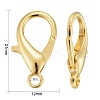 Zinc Alloy Lobster Claw Clasps X-E107-G-4