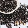 Transparent Inside Colours Glass Seed Beads SEED-H002-A-C224-1