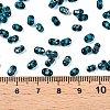Picasso Spray Painted Glass Seed Beads SEED-T006-04-11-4