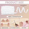 25M Nylon with Spandex Lace Wrinkle Ribbon OCOR-BC0009-48A-2