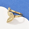 304 Stainless Steel Cuff Rings RJEW-D332-03G-1