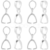 SUNNYCLUE 6Pcs 925 Sterling Silver Pendants Bails STER-SC0001-31-1