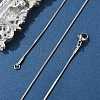 Tarnish Resistant 304 Stainless Steel Snake Chain Necklaces LS-NJEW-F112-39-1