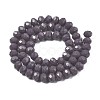 Opaque Solid Color Glass Beads Strands EGLA-A034-P8mm-D24-2