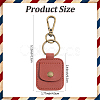 Rectangle PU Leather Ring Holder Pendant Decoration AJEW-WH20054-027D-2