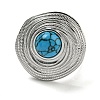 304 Stainless Steel Open Cuff Rings STAS-Z060-13P-3