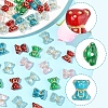110Pcs 6 Colors Transparent Acrylic Beads MACR-FS0002-06-2