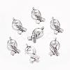 Breast Cancer Awareness Ribbon Carved Word Hope Tibetan Style Alloy Message Pendants TIBEP-S278-AS-LF-1