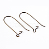 Brass Hoop Earrings Findings Kidney Ear Wires EC221-NFAB-3