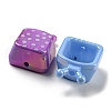 UV Plating Opaque Acrylic Beads OACR-E031-07-2