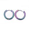 Ion Plating(IP) 304 Stainless Steel Huggie Hoop Earrings EJEW-F111-20mm-Y-2