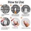Stainless Steel DIY Nail Art Templates MRMJ-WH0092-098-7