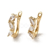 Brass Hoop Earrings EJEW-L271-13KCG-04-1