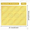 34 Sheets Self Adhesive Gold Foil Embossed Stickers DIY-WH0509-008-2