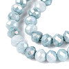Anti-Tarnish Electroplate Rondelle Glass Beads Strands EGLA-T021-3mm-17-03-3