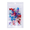 100Pcs 10 Colors Transparent Acrylic Charms MACR-YW0001-63-3