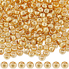 300Pcs 4 Styles Brass Crimp Beads KK-BBC0014-69-1