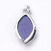 Natural Lapis Lazuli Pendants X-G-E423-08P-2