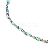 Ion Plating(IP) 304 Stainless Steel Dapped Chain Necklace for Men Women NJEW-E076-02M-2